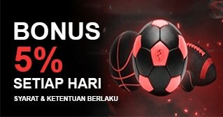 Bonus Deposit 5% Setiap Hari